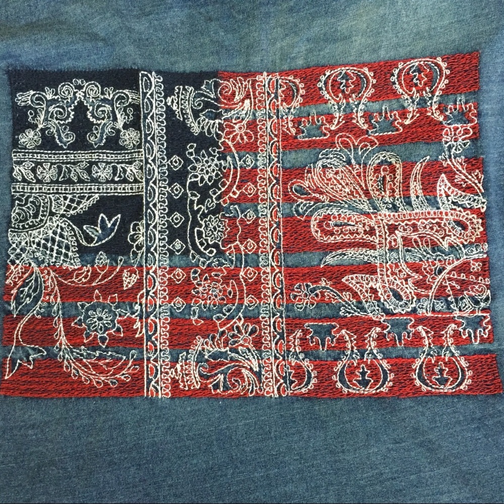 Lucky Brand Denim Colored Top! ๐ - Picture 3 of 6